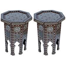 Pearl Inlay Tables Moorish Moroccan