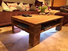 Rustic Pallet Coffee Table Led Lights