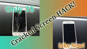 Even though i can't sell a phone to the eco atm i can still see. Diy Cracked Screen Hack Youtube