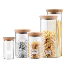 bodum yohki storage jar with cork lid