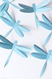 how to make a 3d paper dragonfly with