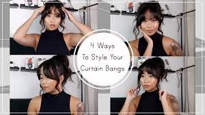 style your curtain bangs tutorial