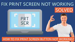 how to fix print screen not working on