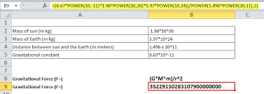 Power Function In Excel Formula