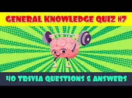 But the best character of all, of course, is the confounding . Video General Knowledge Quiz
