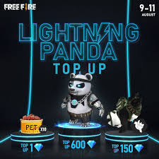 But even so if it's not there it is also not a problem, because we also know that there is an interesting top up gloo wall booyah event besides this. The Lightning Panda Top Up Event Has Garena Free Fire Facebook