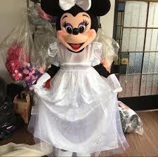 mascot costume minnie mouse bride