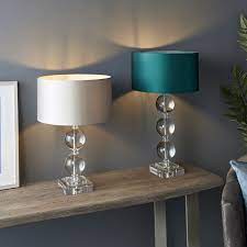 Three Sphere Crystal Glass Table Lamp