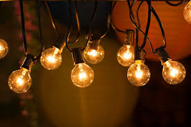 Hanging Led String Lights Strangetowne Spectacular Outdoor Light Bulbs Decor