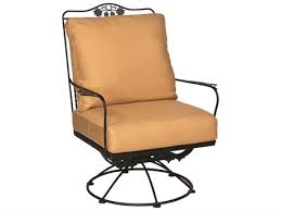 Wrought Iron Swivel Rocker Lounge Chair