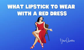 what lipstick to wear with a red dress