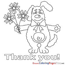 We created thank you printable coloring pages to give to those on the front lines like nurses, doctors, hospital workers, grocery store workers, delivery folks and anyone else your child wants to thank. Dog Bouquet Download Thank You Coloring Pages