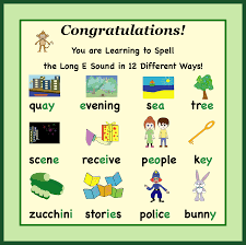 Three Free Wishes Learn 12 Ways To Spell The Long E Sound