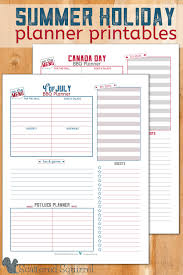 Fourth Of July And Canada Day Summer Holiday Planner