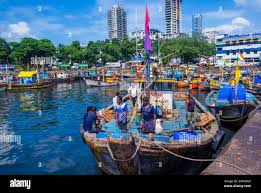 sassoon docks in mumbai india stock