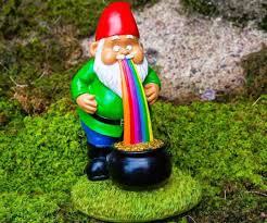 vomiting rainbow garden gnome