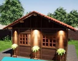 Casa em madeira com 139,25m² · solicitar orçamento · casa de madeira mista com 150,50m². Casa Pre Fabricada De Madeira 41 M Tradicional 3 Quartos Pinus