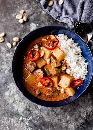 thai maman curry with beef