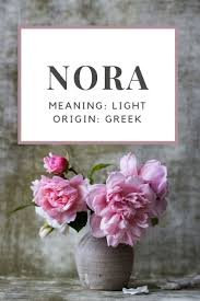 Baby Girl Name Nora Meaning Light Origin Greek