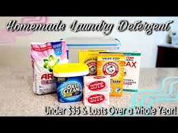 homemade laundry detergent under 35