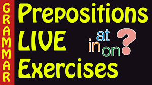 Preposition Exercises With Answers On In At Prepositions Of Time