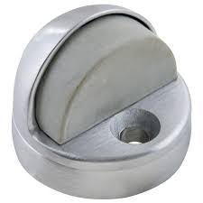 satin chrome dome floor stop with riser