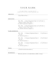 Resume Examples Simple Simple Resume Templates Basic Resumes