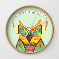 The Owl Rustic Wall Clock By