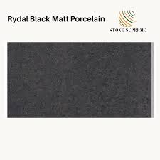 9m2 rydal black plain matt porcelain