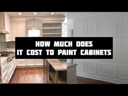 how much does it cost to paint cabinets