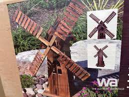 Wooden Garden Windmill
