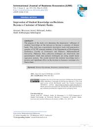 pdf impression of student knowledge on