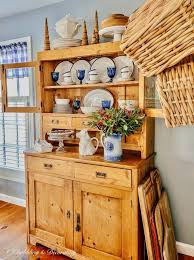 How To Style A Vintage Cabinet Hutch