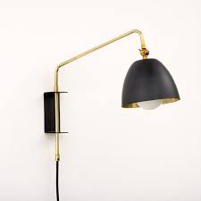 Swing Arm Wall Lamp With Lulu Shade And