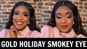 red lip holiday makeup tutorial for