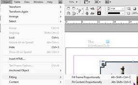 how to place image in frame in indesign
