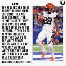 It's no secret — the bengals have had some of the worst jerseys in the nfl for nearly 2 decades … with the majority of fans begging for a makeover. Uniswag On Twitter 7boomeresiason Thinks It S Time For The Bengals To Update Their Unis Do You Agree Uniswag
