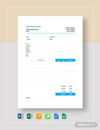 best cleaning service invoice exles