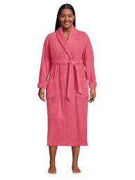 cotton terry long spa bath robe