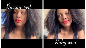 mac ruby woo vs mac russian red which