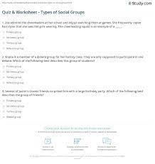 Social group test