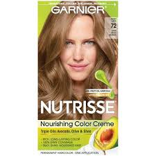 Garnier Nutrisse Nourishing Hair Color Creme 72 Dark Beige Blonde Sweet Latte 1 Kit