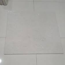 glossy plain white ceramic floor tiles