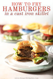 how to make pan fried hamburgers easy