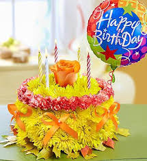 birthday flower cake for fall flower