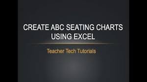 seating chart using excel part 1 abc