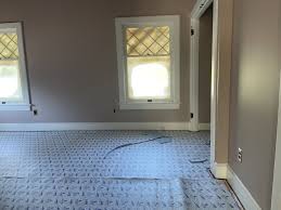 wall carpet in the farmhouse bedrooms