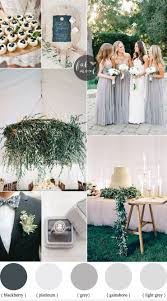 Shades Of Grey Wedding Colour Theme For Outdoor Summer
