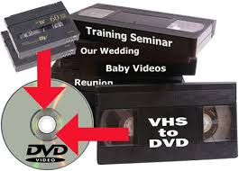 video tape to dvd and or digital