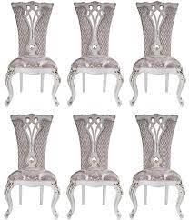 Buy 6 seater dining table set online at wooden street. Casa Padrino Luxury Baroque Dining Chair Set Purple Beige White Gold 57 X 65 X H 113 Cm Kitchen Chairs Set Of 6 Magnificent Baroque Dining Room Furniture